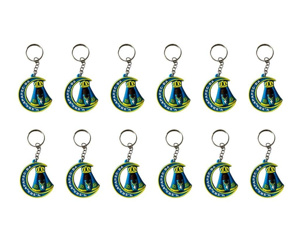 RUBBER KEYCHAIN BLUE MOON O. LADY APPARITIONS – Set of 12