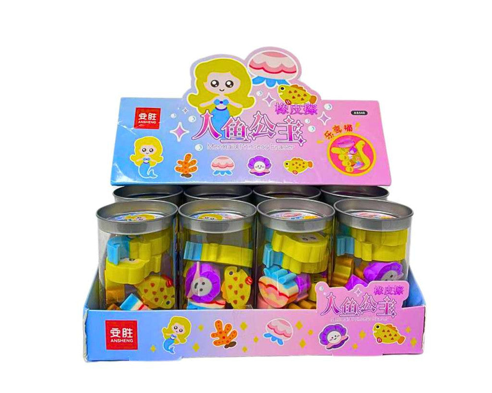 MERMAID ERASER- Set of 12