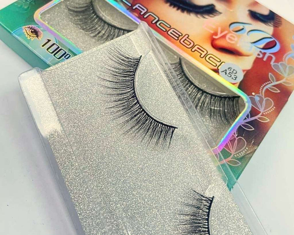 FALSE EYELASHES VOLUMINOUS 6D-A53 – Set of 12