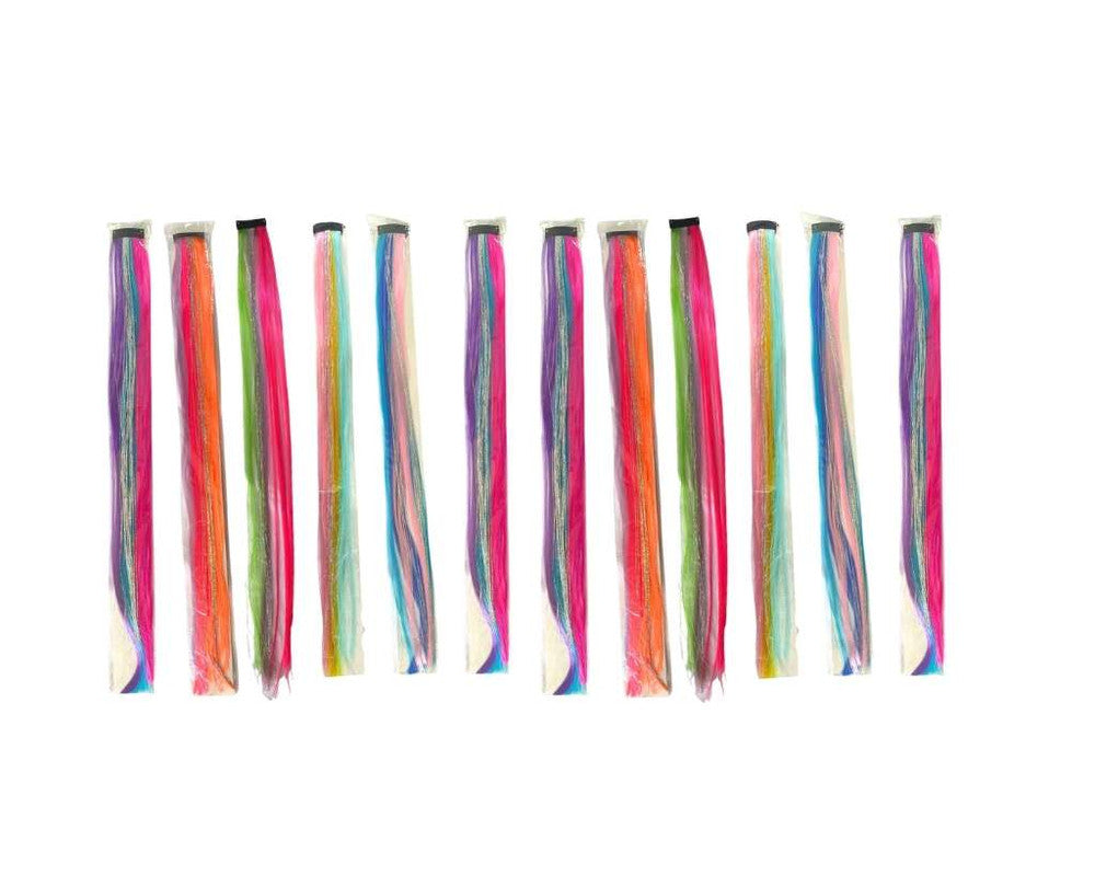 COLORFUL ARTIFICIAL HAIR APPLY WITH SHINY THREADS CARNIVAL