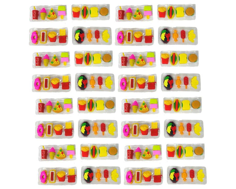 SNACKS ERASER – Set of 32