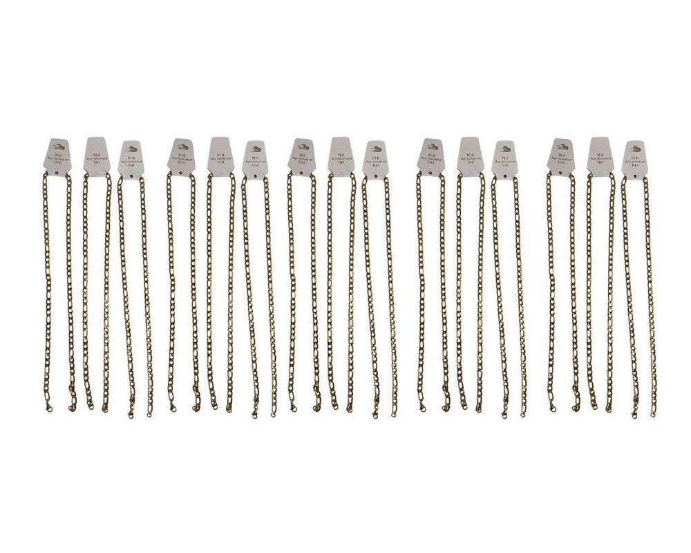 GOLDEN STAINLESS STEEL CHAIN FÍGARO 1.6 MM / 70 CM – 12