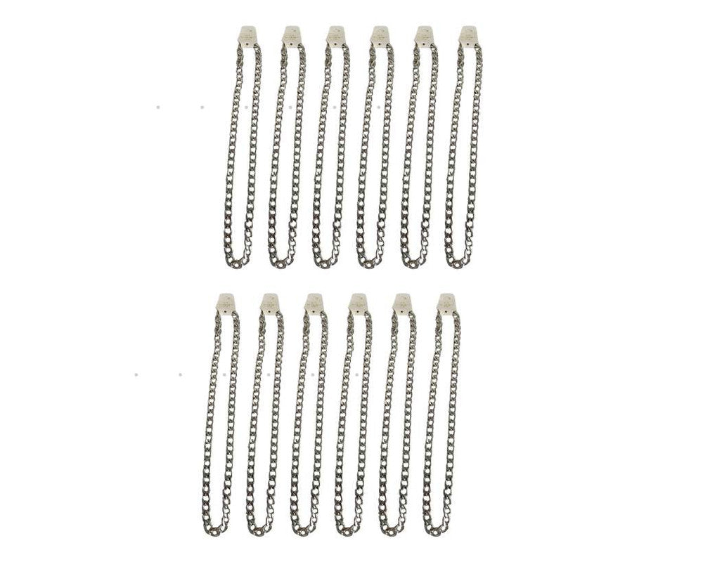SILVER STAINLESS STEEL GRUMET 3.0 MM / 60 CM – Set of 12