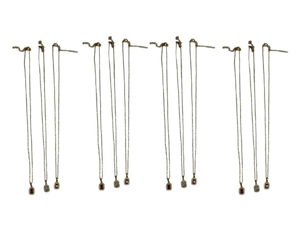 GOLDEN STAINLESS STEEL COLORS SQUARE – Set of 12