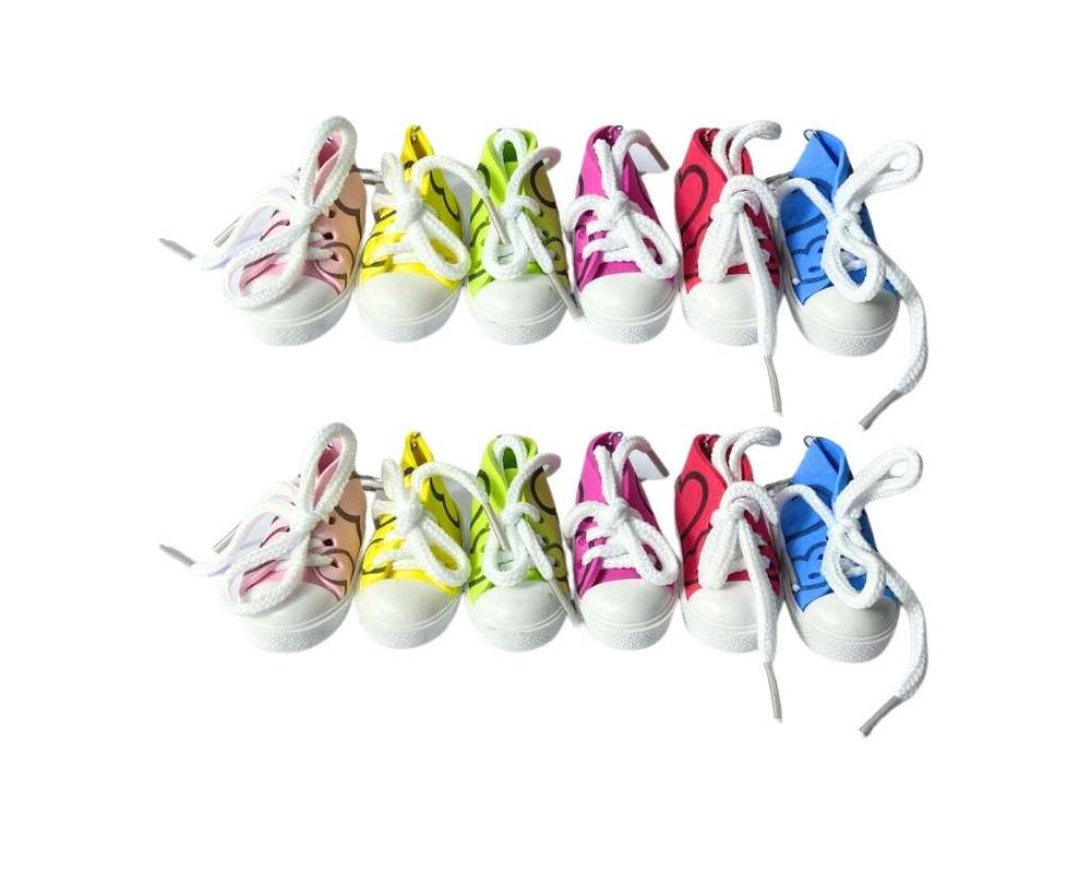KEYCHAIN COLORED SNEAKER HEART - Set of 12