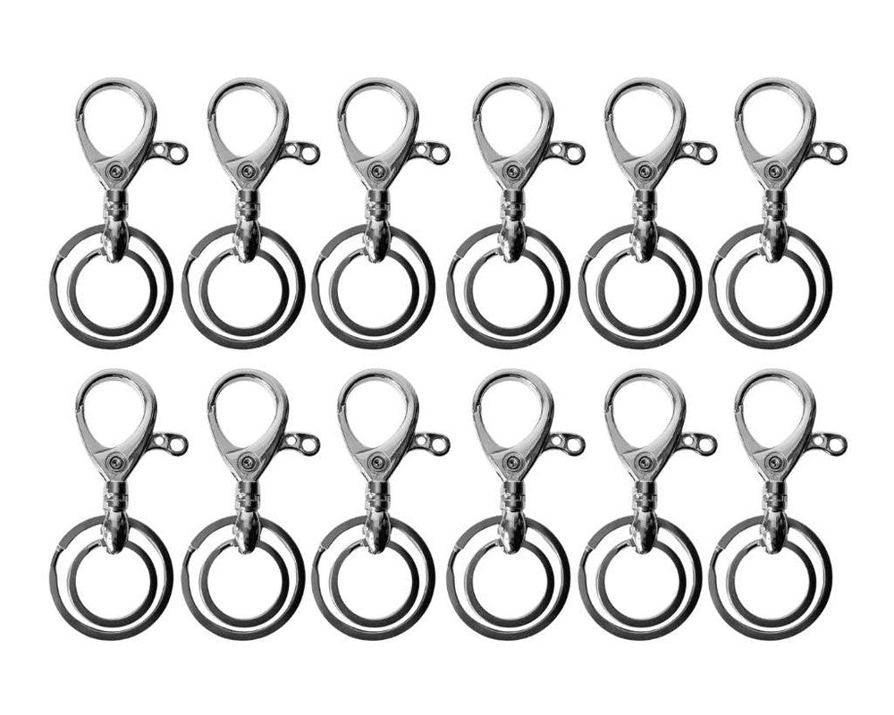 KEYCHAIN PLAIN 2 RINGS – Set of 12
