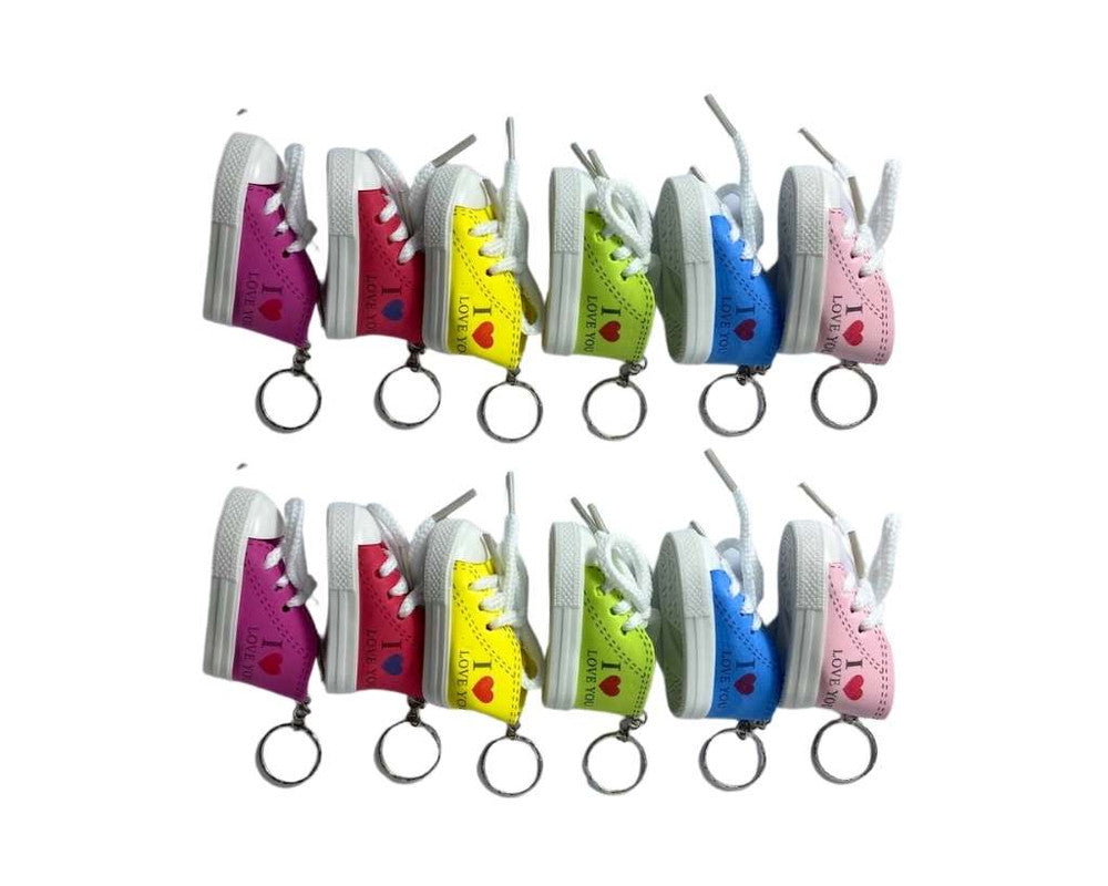 KEYCHAIN COLORED SNEAKER I LOVE YOU – Set of 12