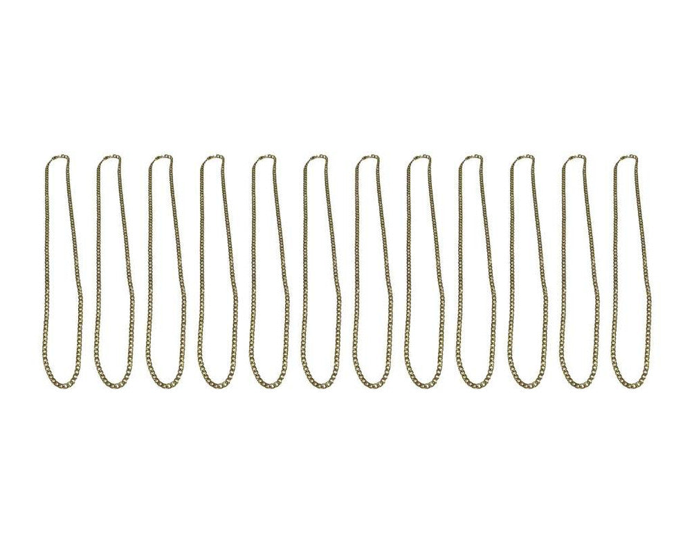 GOLDEN STAINLESS STEEL CHAIN GRUMET 1.2 / 60 CM – 12