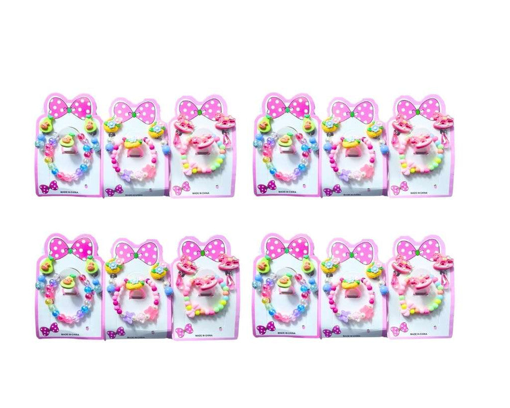 COLORFUL SET BRACELET WITH EARRING AND RING SWEET – 12