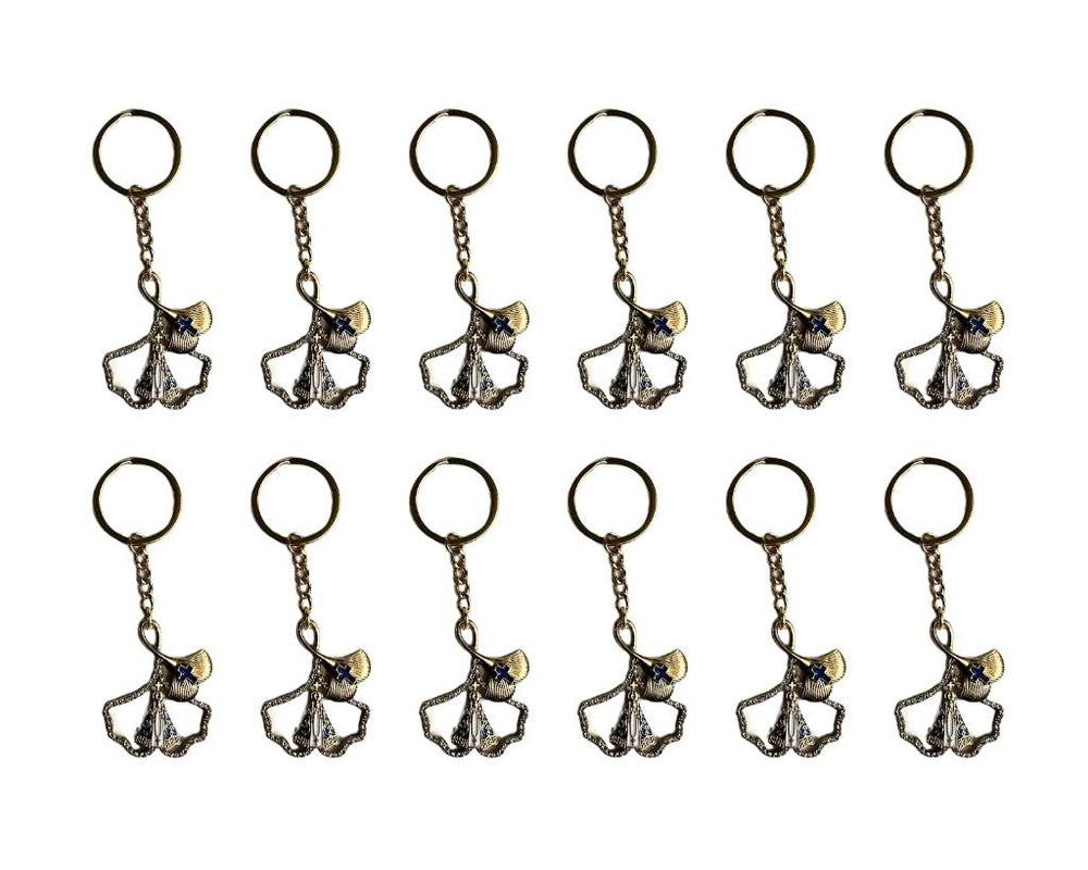 GOLDEN KEYCHAIN OUR LADY APPARITIONS – Set of 12