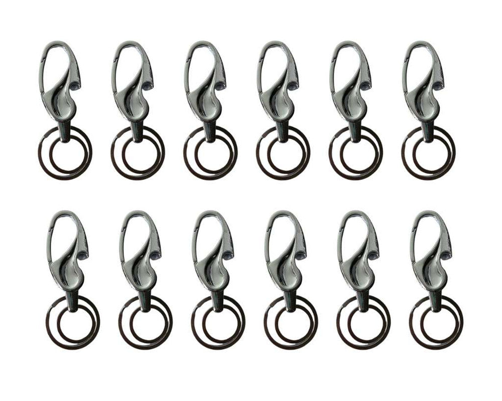 SILVER KEYCHAIN  BIG DROP –Set of  12