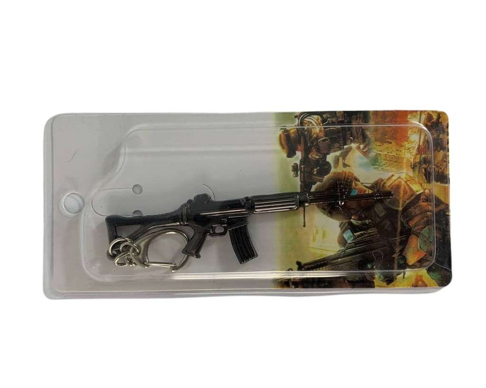 KEYCHAIN BLACK MACHINE GUN   – Set of 12