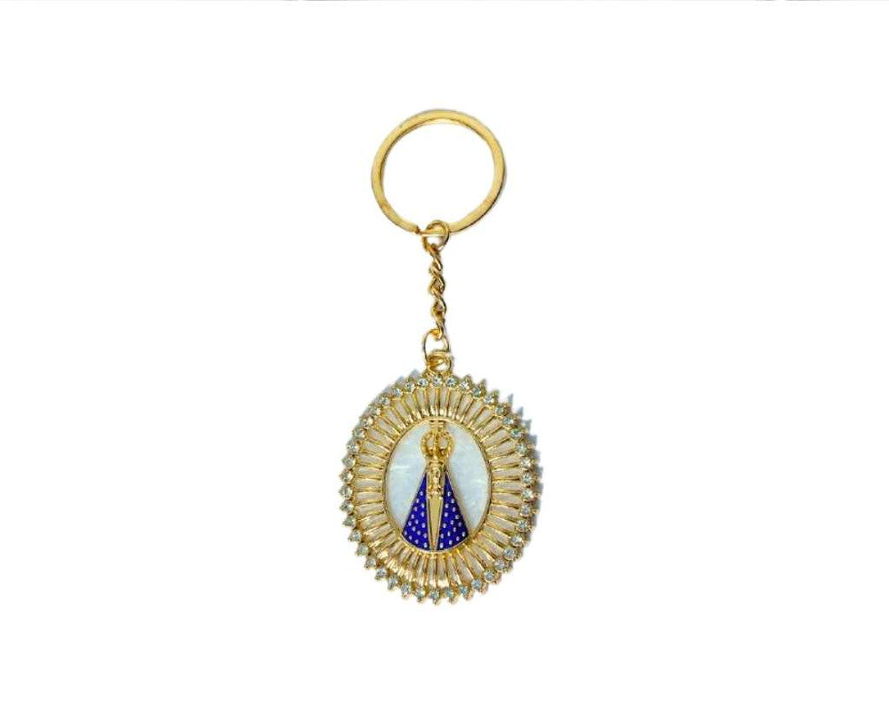 GOLDEN OUR LADY  APPARITION KEYCHAIN- Set of 12