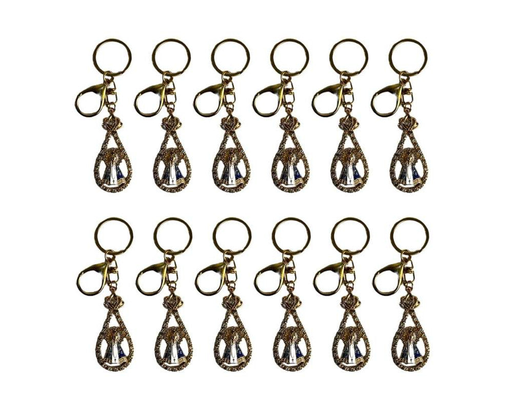 GOLDEN KEYCHAIN O.LADY APPARITIONS DROP – Set of  12