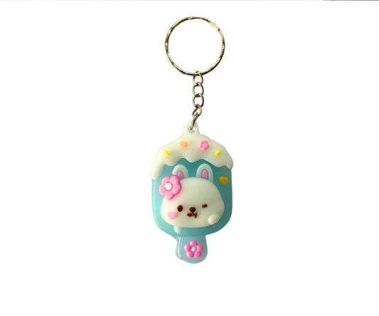 RUBBER KEYCHAIN POPSICLE BEAR - Set of 12