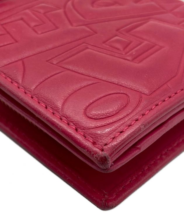 SALVATORE FERRAGAMO Red Vintage Leather Long Wallet