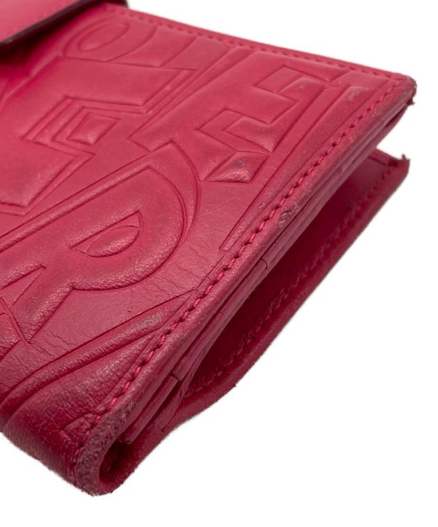 SALVATORE FERRAGAMO Red Vintage Leather Long Wallet