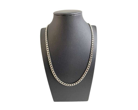 SILVER STAINLESS STEEL GRUMET CHAIN  1.4 MM / 60 CM – 12