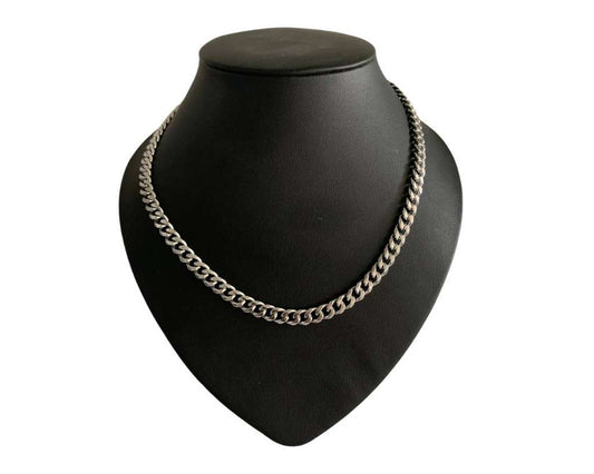 SILVER STAINLESS STEEL CHAIN GRUMET 2.5 MM / 60 CM – Set of  12