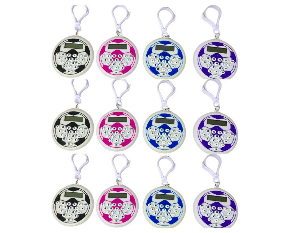 COLORED KEYCHAIN CAR BALL CALCULATOR - Set of 12