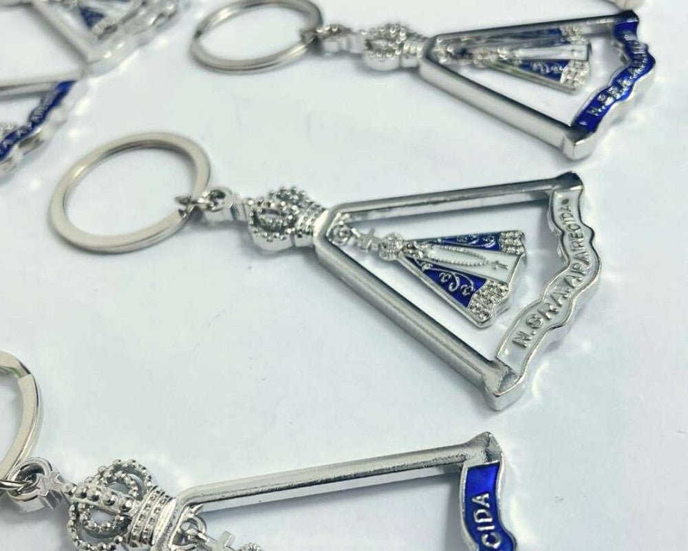 SILVER KEYCHAIN OUR LADY APPARITIONS – Set of 12