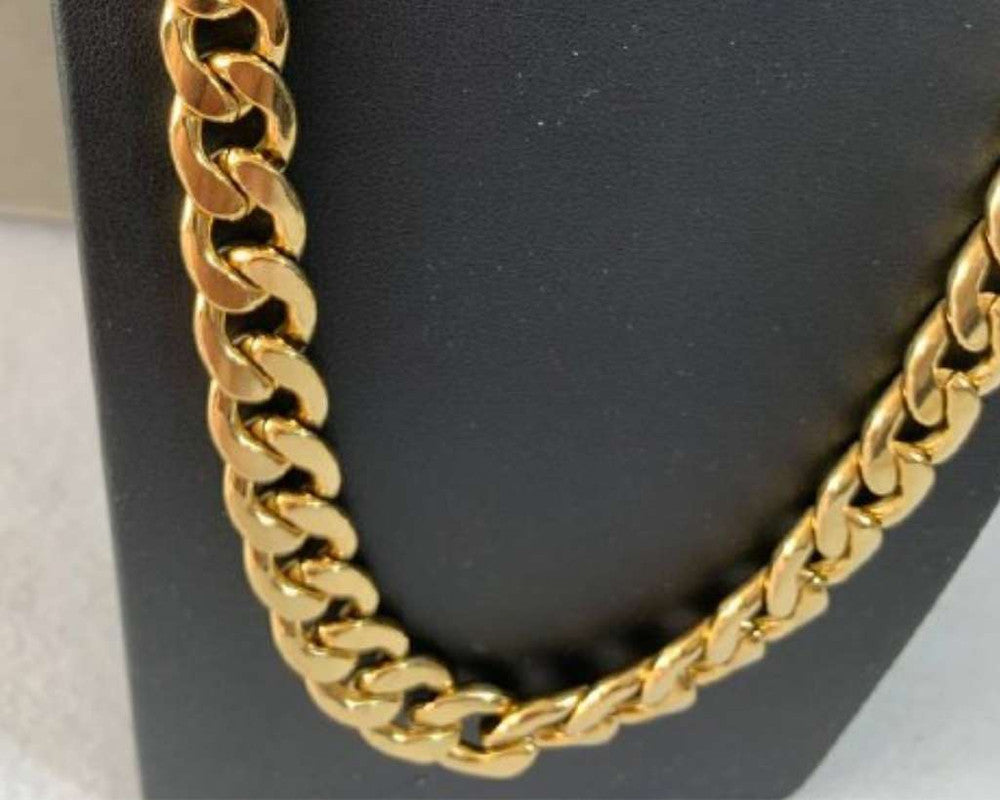 GOLDEN STAINLESS STEEL CHAIN GRUMET 3.0 MM / 60 CM – Set of  12