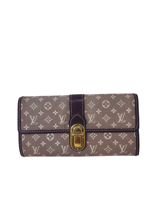 LOUIS VUITTON Monogram Idylle Canvas Wallet Portefeuille Sarah