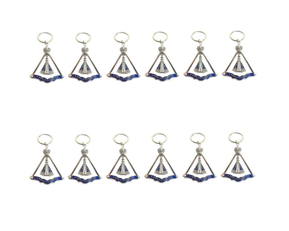 SILVER KEYCHAIN OUR LADY APPARITIONS – Set of 12