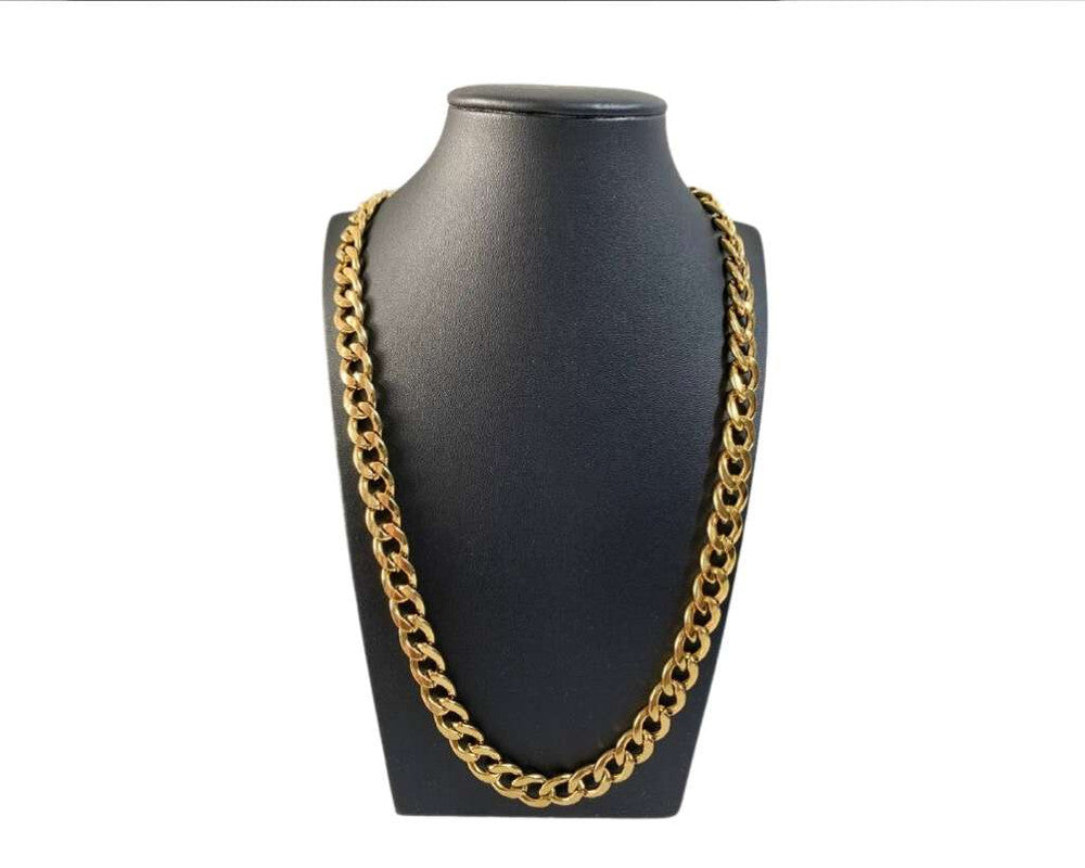 GOLDEN STAINLESS STEEL CHAIN GRUMET 2.5 MM / 70 CM- Set of  12