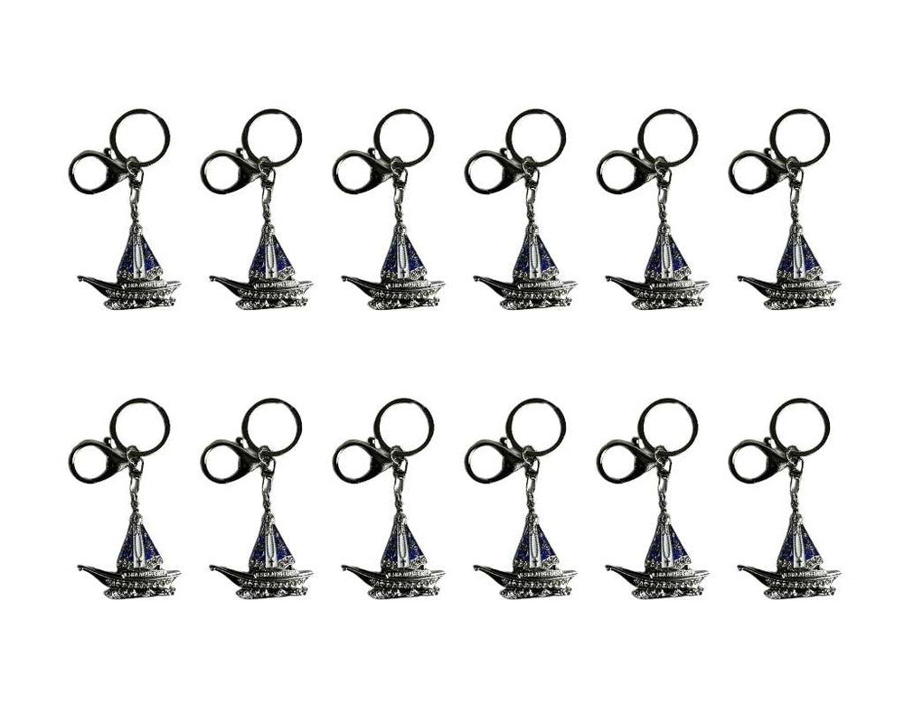 SILVER STAINLESS STEEL BOAT O.LADY APPARITIONS  – Set of 12