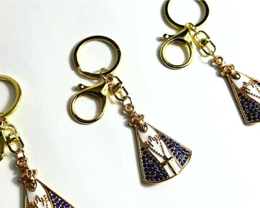 GOLDEN KEYCHAIN O.LADY APPARITIONS  – Set of 12