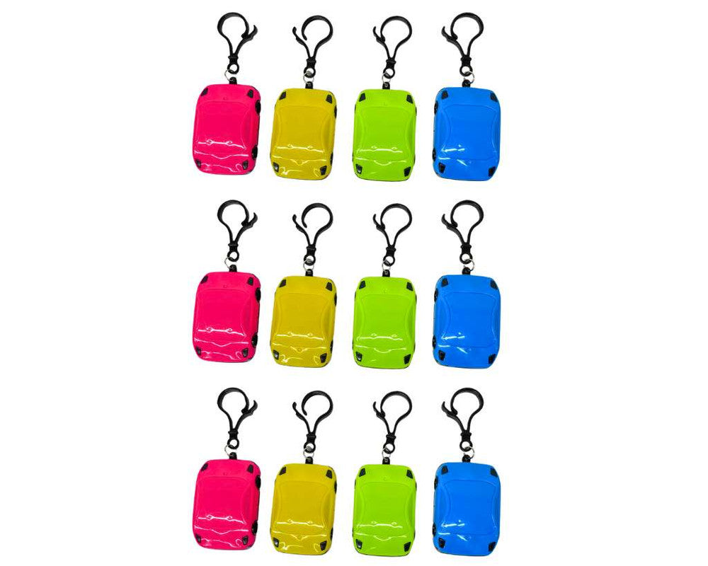 COLORED KEYCHAIN CAR CALCULATOR - Set of 12