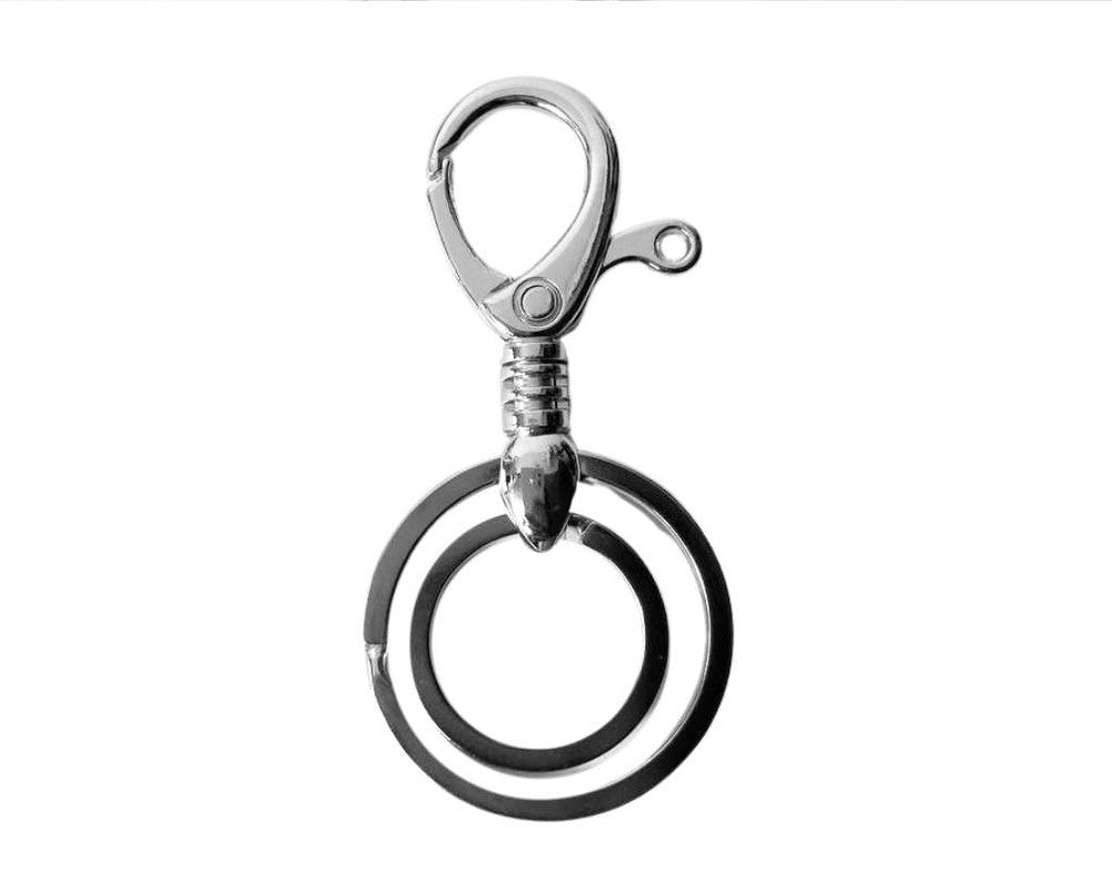 KEYCHAIN PLAIN 2 RINGS – Set of 12