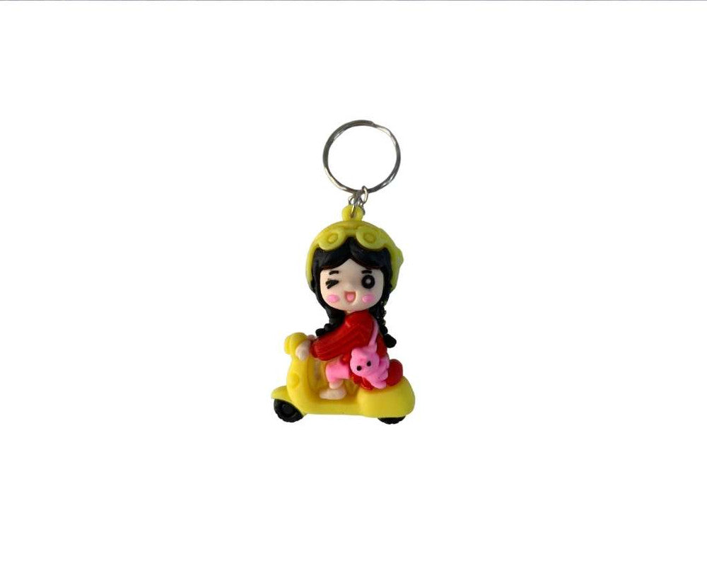 kEYCHAIN GIRL MOTORCYCLE  – Set of  12