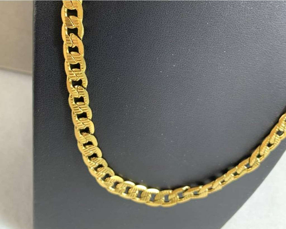 GOLDEN STAINLESS STEEL CHAIN GRUMET  1.8 MM / 60 CM – Set of 12