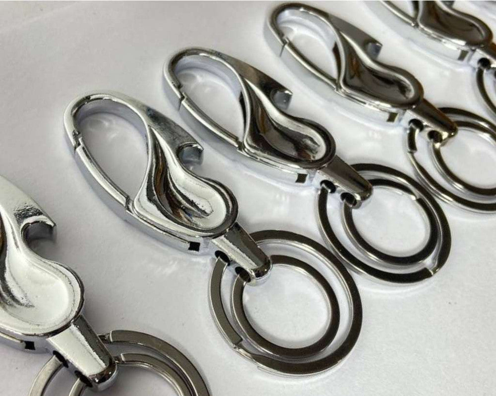 SILVER KEYCHAIN  BIG DROP –Set of  12