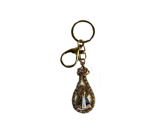 GOLDEN KEYCHAIN O.LADY APPARITIONS DROP – Set of  12