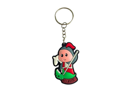 RUBBER SAINT JORGE KEYCHAIN – Set of 12