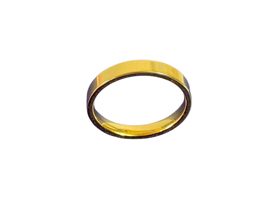 Gold Thin Ring Stainless Steel 4mm -Set of 36