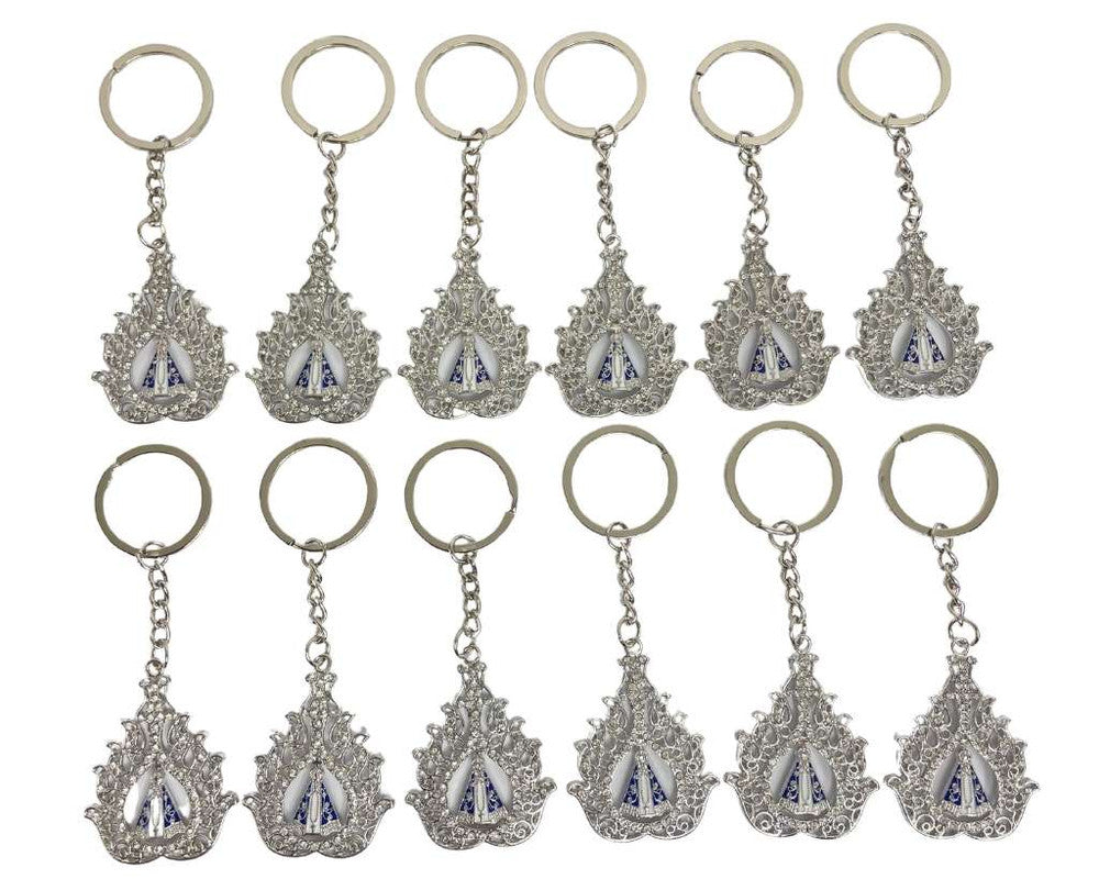 KEYCHAIN OUR LADY APPARITIONS FIRE- Set of 12