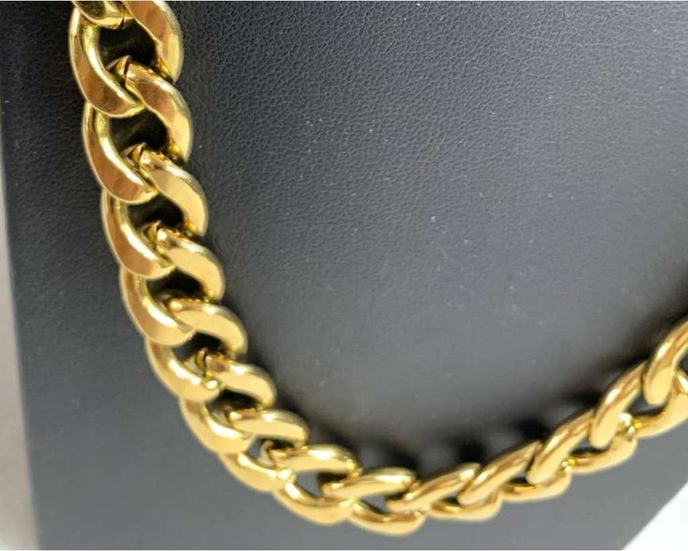 GOLDEN STAINLESS STEEL CHAIN  GRUMET 3.0 MM / 70 CM – 12