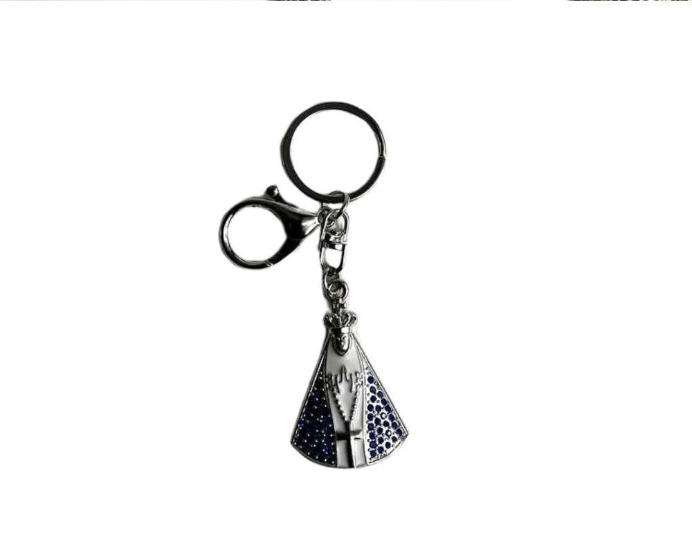 SILVER STAINLESS STEEL KEYCHAIN O.LADY APPARITIONS – Set of 12