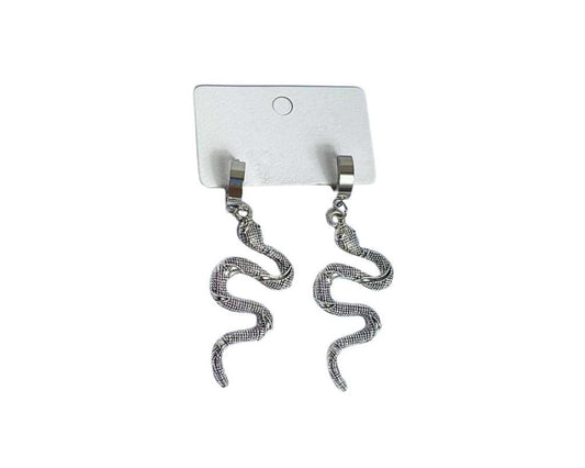 SILVER SNAKE EARRING – Set of 12