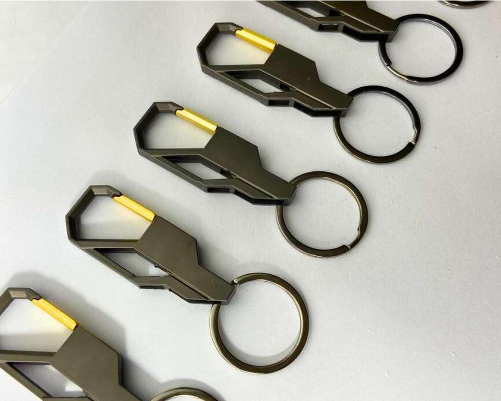 GOLDEN KEYCHAIN STRONG BLACK YELLOW – Set of  12