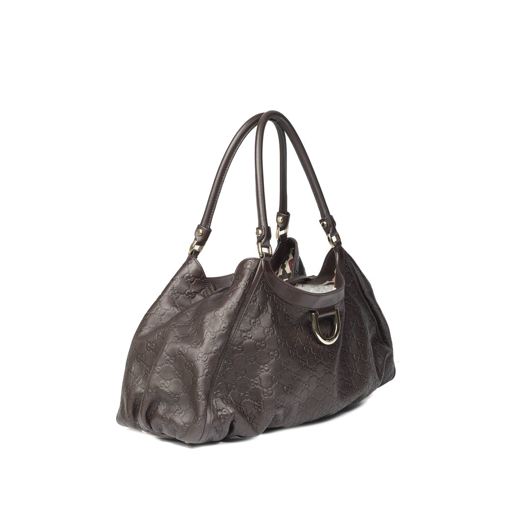 GUCCI GUCCISSIMA BROWN D-RING HOBO — BLOGGER ARMOIRE