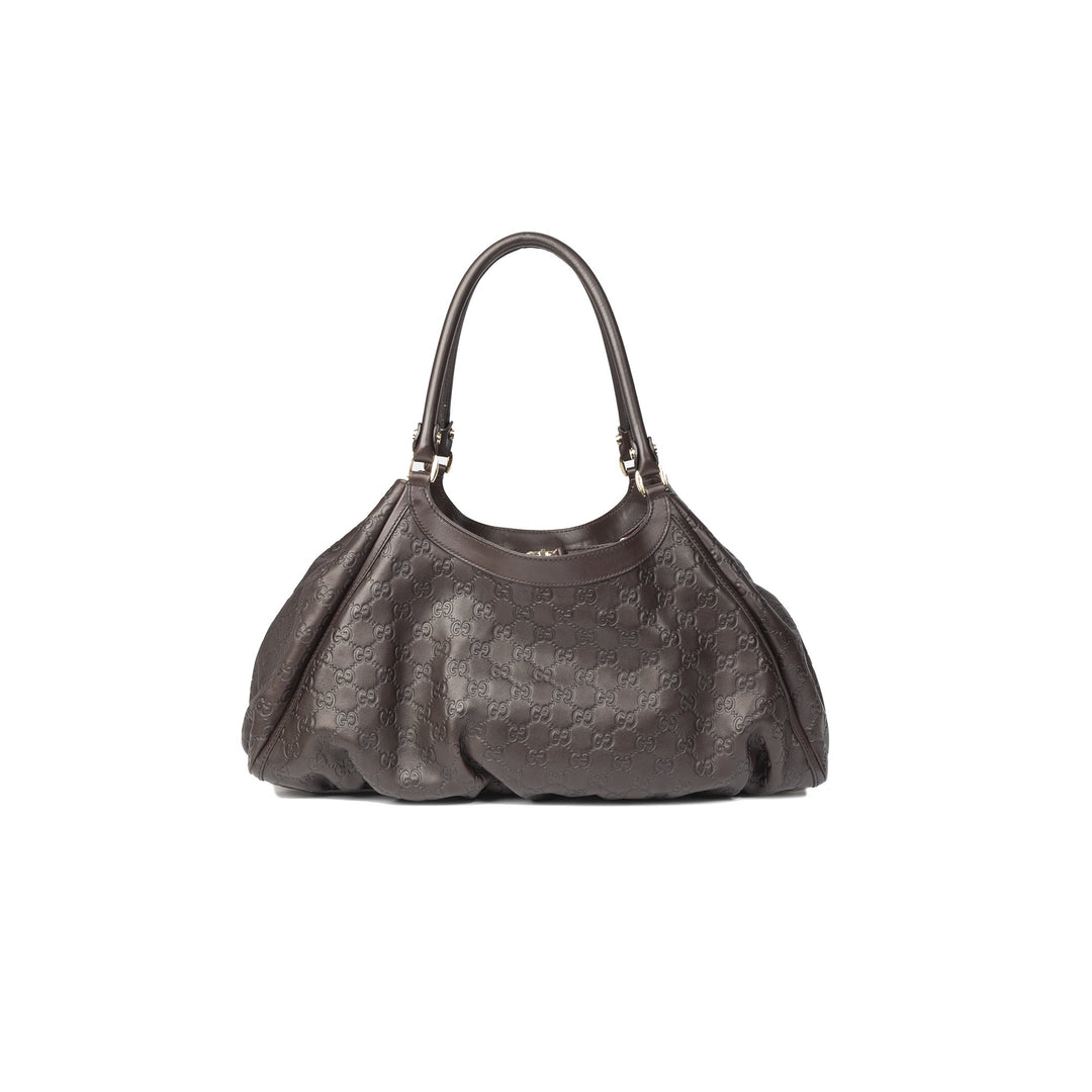 GUCCI GUCCISSIMA BROWN D-RING HOBO — BLOGGER ARMOIRE