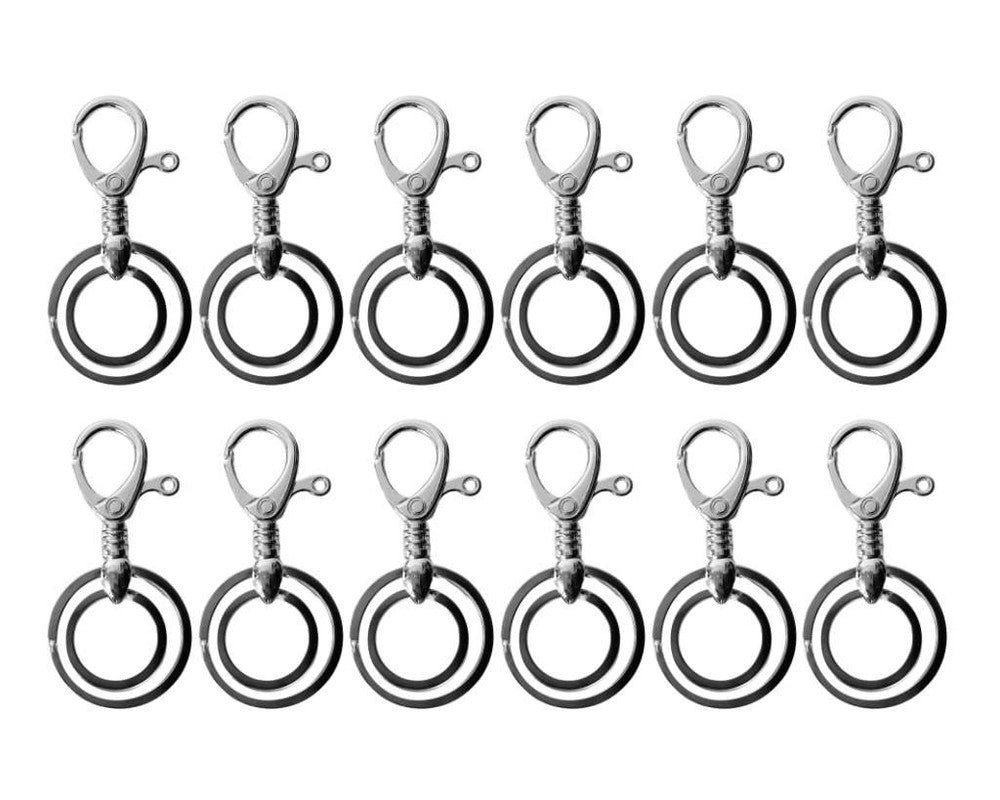 KEYCHAIN PLAIN 2 RINGS – Set of 12