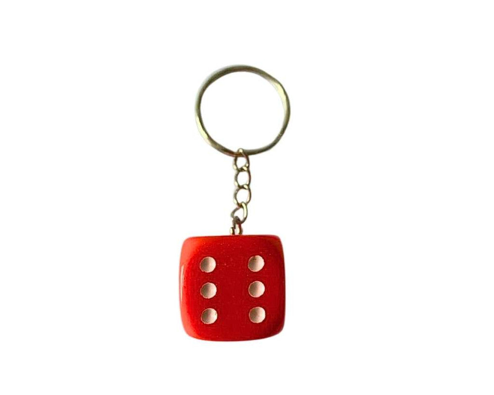 COLORFUL DICE KEYCHAIN – Set of 12