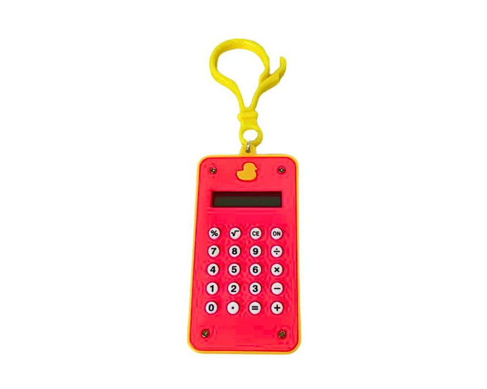 COLORED KEYCHAIN DUCKLING CALCULATOR - Set of 12