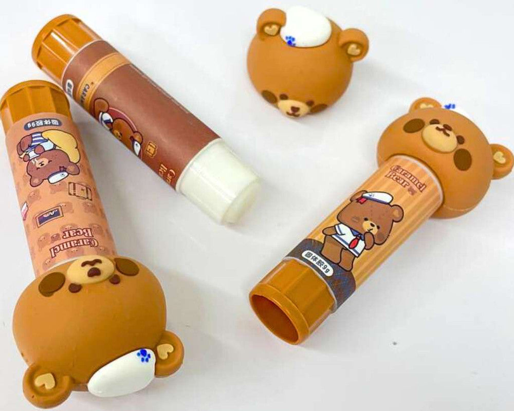 GLUE STICK TEDDY BEAR - Set of 16